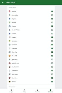 GoalAlert – уведомления о голах 7.2.2. Скриншот 16