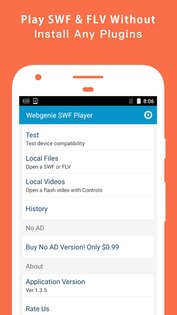 Webgenie SWF Player 2.2.0. Скриншот 3