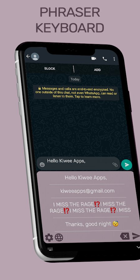 Phraser Keyboard – save the phrases you want 2.4