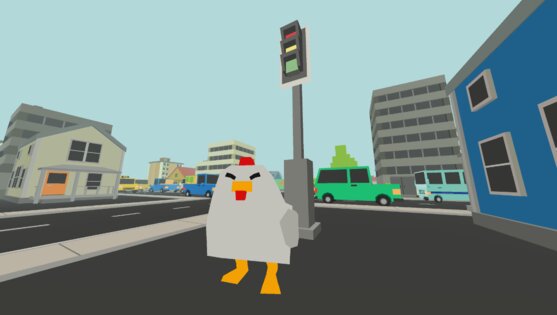 Traffic Chicken: Tap Runner 0.531. Скриншот 1