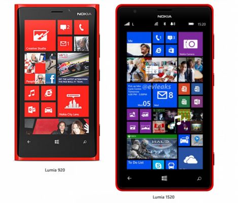 Воссозданный рендер шестидюймового смартфона Nokia Lumia 1520