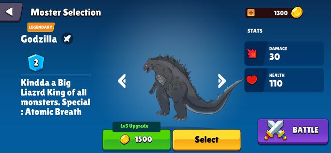 Kaiju Brawl 69.0. Скриншот 6