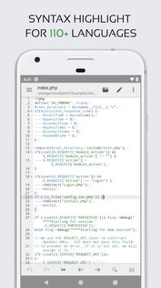 Code Editor – редактор кода 0.10.6. Скриншот 1