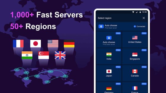 Free VPN Master 3.1.500. Скриншот 3