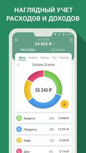 Финансы – учет расходов и доходов, бюджет, деньги 1.7.0. Скриншот 1