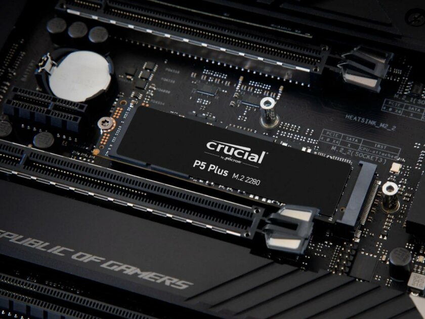 Micron представила Crucial P5 Plus: SSD на PCIe 4.0 со скоростью чтения 6600 МБ/сек