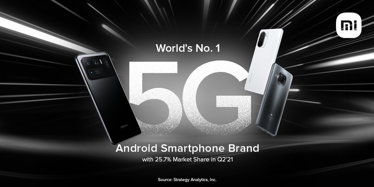 Xiaomi has become the leading manufacturer of 5G Android smartphones in the world