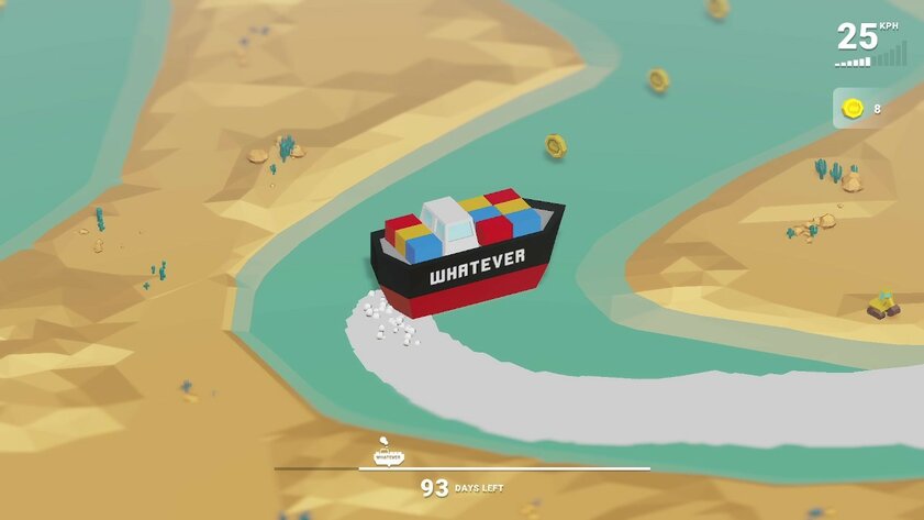 Случай с застрявшим контейнеровозом EVER GREEN стал основой хардкорной инди-игры
