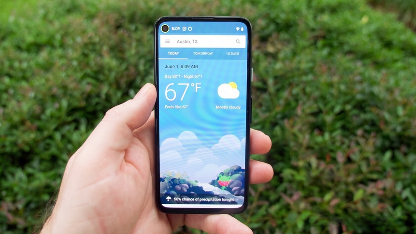 «Погода» на Android получит виджет странного наклонённого яйца, адаптирующегося под обои