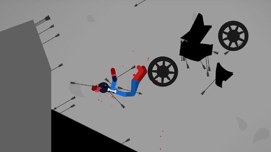 Fly Stickman Dismounting 4.9. Скриншот 3