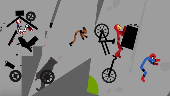 Fly Stickman Dismounting 4.9. Скриншот 6