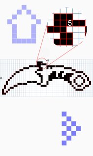 Как рисовать пиксель оружие пошаговое рисование 1.2. Скриншот 3