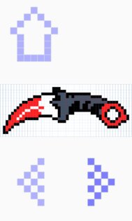 Как рисовать пиксель оружие пошаговое рисование 1.2. Скриншот 5