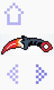 Как рисовать пиксель оружие пошаговое рисование 1.2. Скриншот 6
