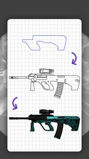 Как рисовать оружие из CS:GO 4.7. Скриншот 6