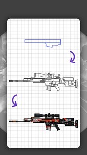 Как рисовать оружие из CS:GO 4.7. Скриншот 7