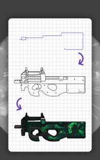 Как рисовать оружие из CS:GO 5.4. Скриншот 13