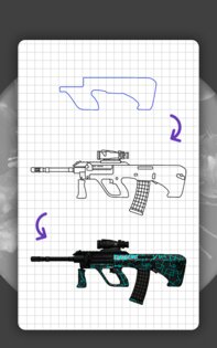 Как рисовать оружие из CS:GO 4.7. Скриншот 14