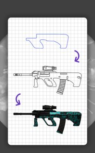 Как рисовать оружие из CS:GO 5.4. Скриншот 14