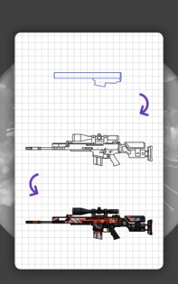 Как рисовать оружие из CS:GO 4.7. Скриншот 15