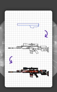 Как рисовать оружие из CS:GO 4.7. Скриншот 21