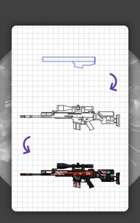 Как рисовать оружие из CS:GO 5.4. Скриншот 21