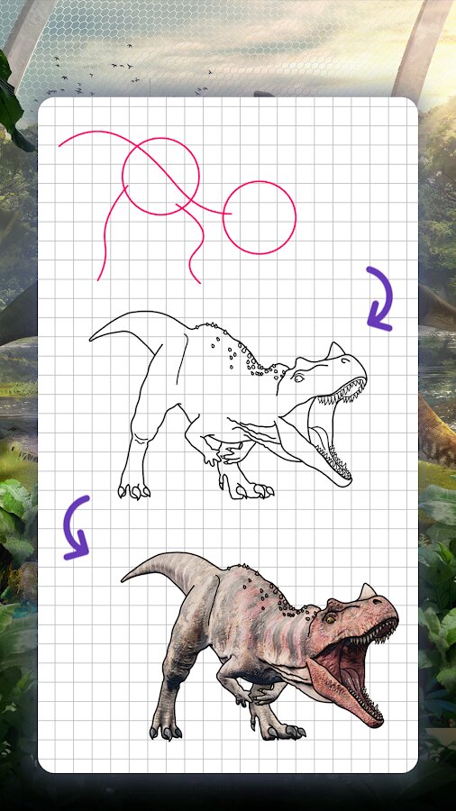 Рисунки для срисовки динозавров (33 фото) 🔥 Прикольные картинки и юмор