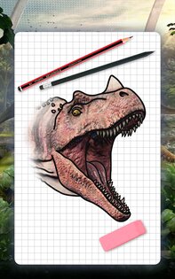 Как рисовать динозавров. Пошаговые уроки рисования 5.1. Скриншот 9