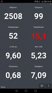 Olivia Drive – бортовой сканер ELM327 OBD2 25.426. Скриншот 1