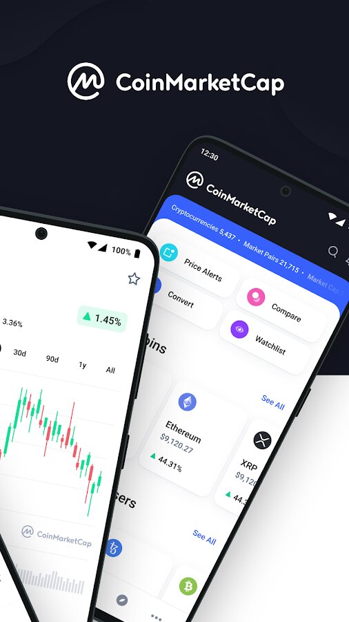 Скачать CoinMarketCap – курс криптовалют 4.40.0 для Android