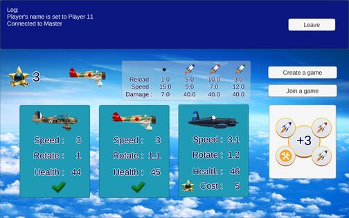 Воздушный бой - мультиплеер 0.2. Скриншот 3