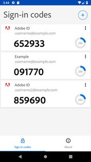 Adobe Authenticator 1.1.11. Скриншот 3