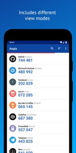 Aegis Authenticator 3.3.4. Скриншот 6