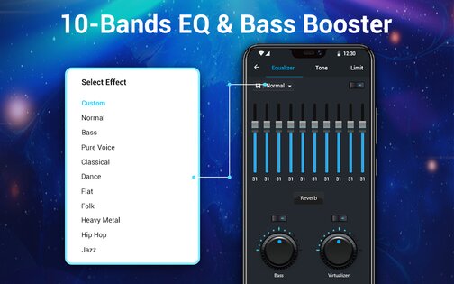 Музыкальный плеер – 10-полосный эквалайзер 5.6.2. Скриншот 13