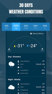 Прогноз погоды – погода, виджет и радар  1.1.9. Скриншот 8
