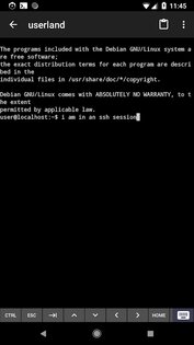 UserLAnd – Linux на Android 24.11.27. Скриншот 1