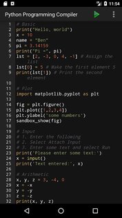 Python Programming Interpreter 3.7. Скриншот 1