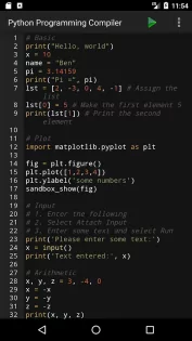 Python Programming Interpreter 3.3.1. Скриншот 1