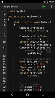 C# Programming Compiler 2.7. Скриншот 1