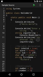 C# Programming Compiler 2.8. Скриншот 1