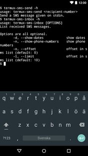 Termux: API 0.50.1. Скриншот 2