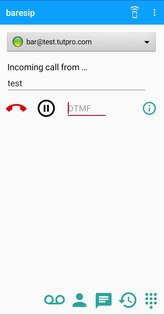 baresip 51.0.0. Скриншот 1
