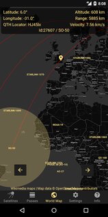 Look4Sat – трекер спутников 3.1.4. Скриншот 4