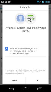 DynamicG Google Drive Plugin 7.76. Скриншот 2