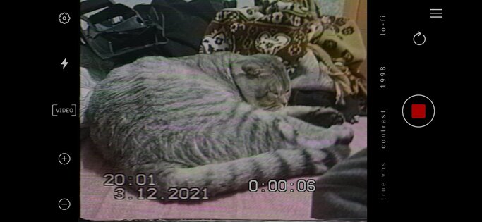 True VHS 🌌 - Dazz cam и Глитч фильтры 2.01. Скриншот 1