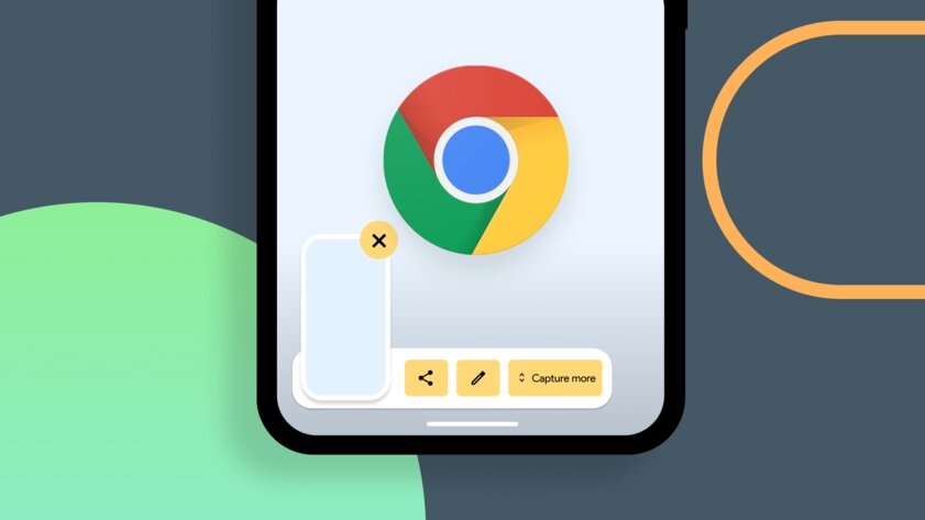 Google Chrome наконец получил поддержку длинных скриншотов в Android 12
