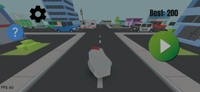 Traffic Chicken: Tap Runner 0.531. Скриншот 4