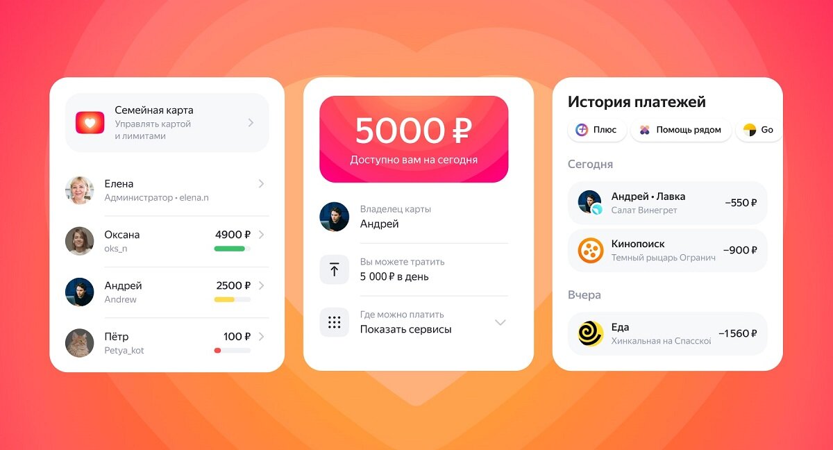 Яндекс запустил семейную карту для удобной оплаты услуг и товаров