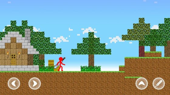 Red Stickman Parkour Fighter 1.1.3. Скриншот 2