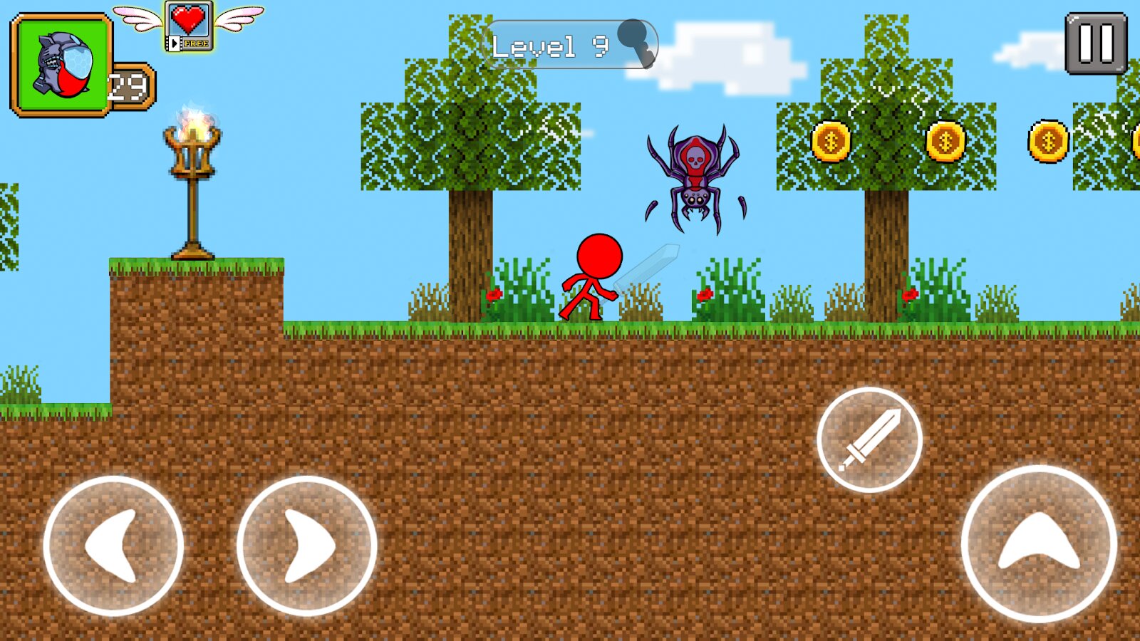 Скачать Red Stickman Parkour Fighter 1.1.3 для Android